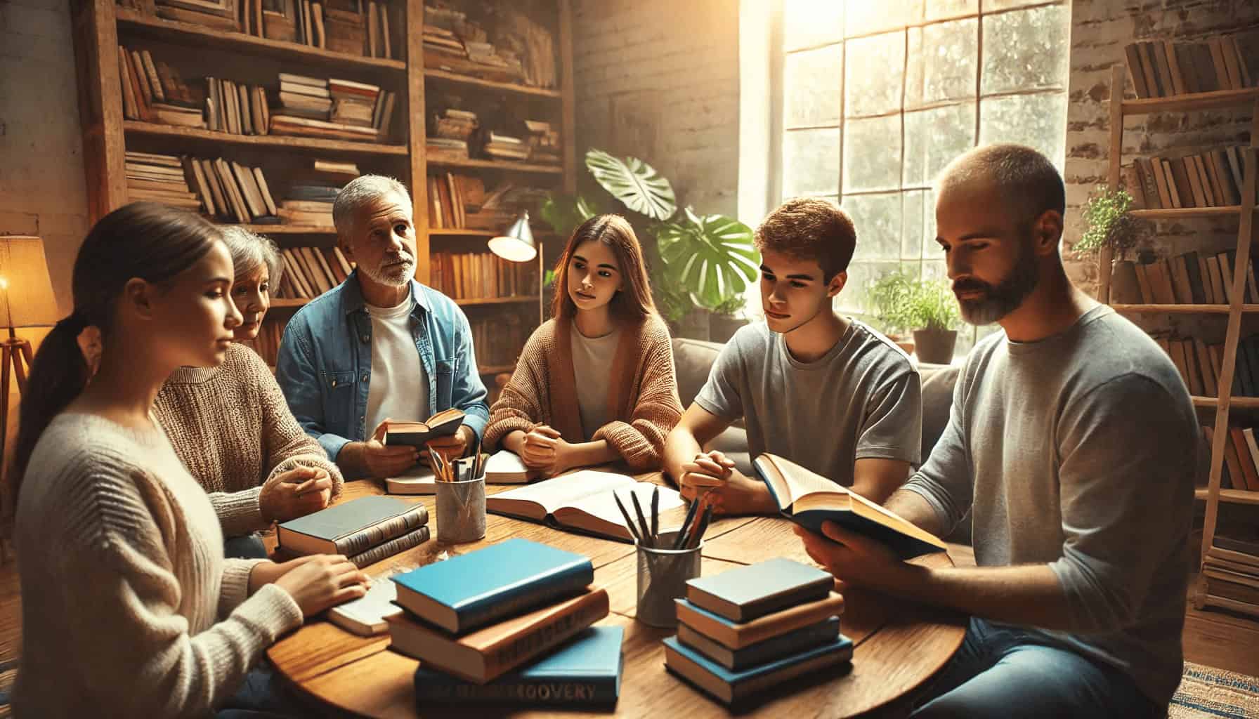 Symbolic image representing educational resources for families impacted by addiction